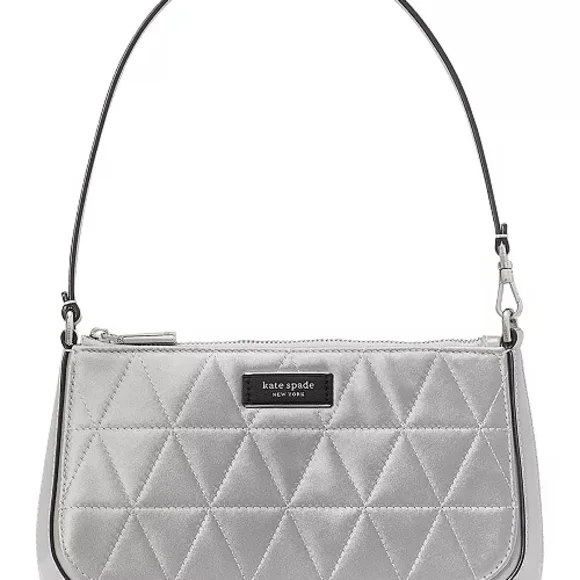 Kate Spade Nwot Sam Icon Quilted Satin Mini Pochette - Picture 2 of 14